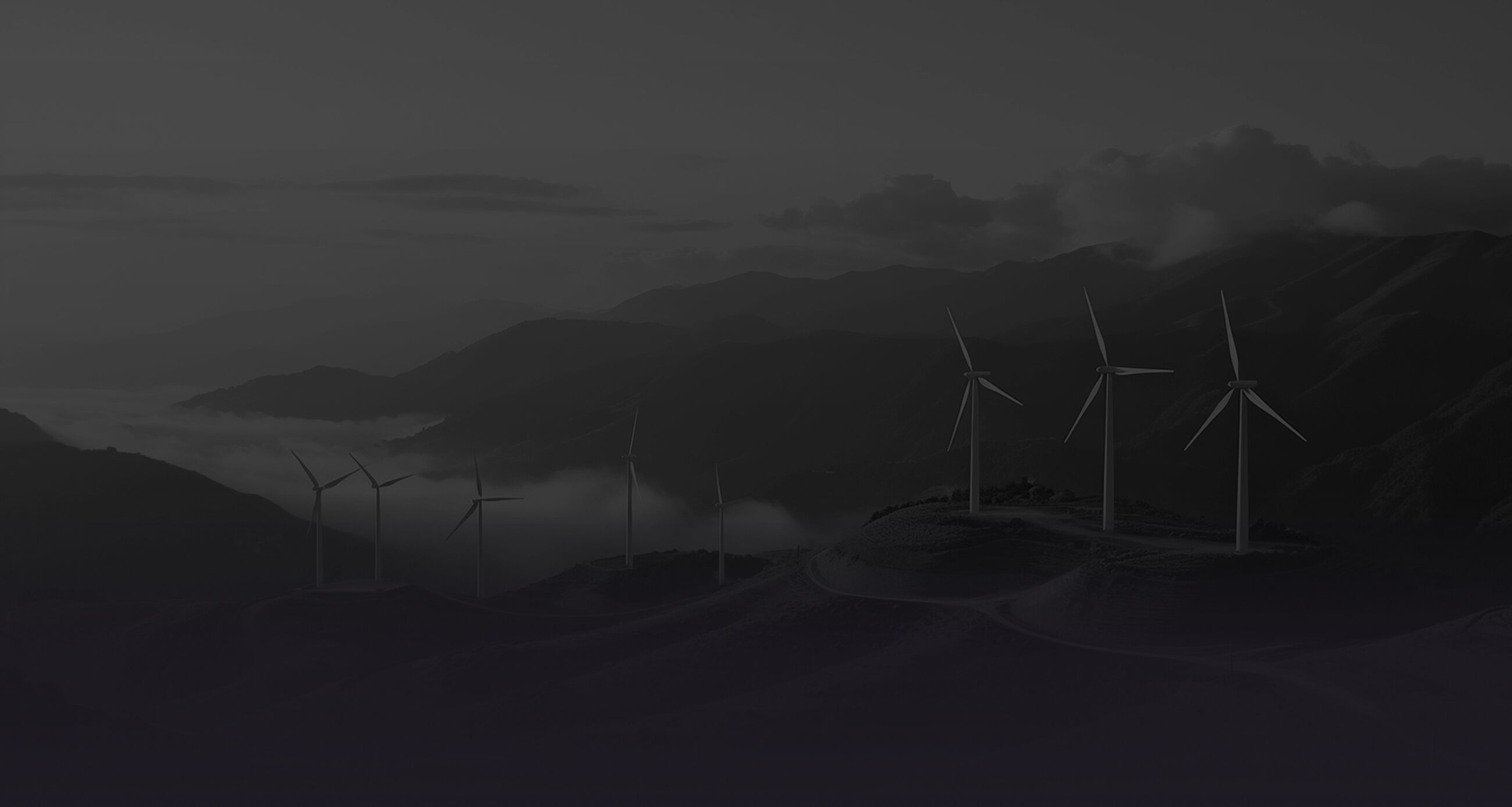 Wind turbines in the highlands